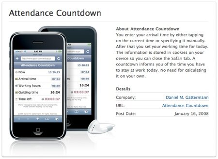 Attendance Countdown on apple.com